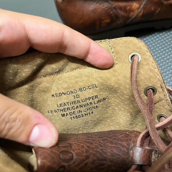 Polo Ralph‎ Lauren Redmond Roger Field Leather Boot Brown Men's sz 7 - Picture 7 of 7